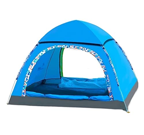 Carpa para camping automática 2-3 personas azul miniatura 1