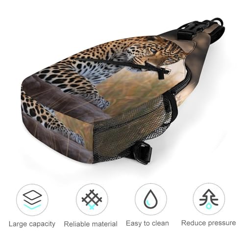 Mochila Deportiva African Animal Sling Bag 38x20 cm miniatura 5