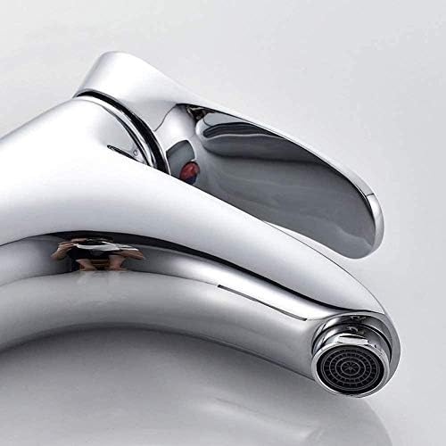 Robinet mitigeur de salle de bain chrome poli mitigeur lavabo laiton