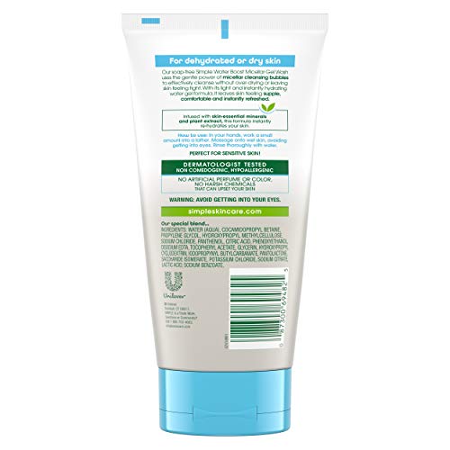 Simple 615803 Water Boost Micellar Gel Facial Wash thumb #1