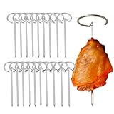 Air Fryer Bohrer | 20 Teile aus Edelstahl für Luftfritteuse | Wiederverwendbare Grillspieße, für Fleisch, Obst, Nudeln und Verwendung im Innen- und Außenbereich, Camping, Picknick