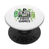 Photo Gallery p È per i videogiochi st patricks day gaming per gamer men popsockets popgrip intercambiabile Photo Gallery p È per i videogiochi st patricks day gaming per gamer men popsockets popgrip intercambiabile