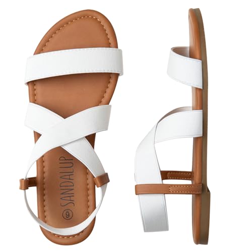 Chic Elastic Flat Sandals - Stylish & Comfortable Women's Shoes - Image 4