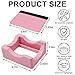 Silicone Cup Cradle Silicone Cup Cradle with Built-in Slot Anti-Skidding Tumbler Stand Cup Holder for Tumblers with Felt Squeegee Use to Apply UV DTF Stickers Vinyl Stickers for Tumblers (Pink)