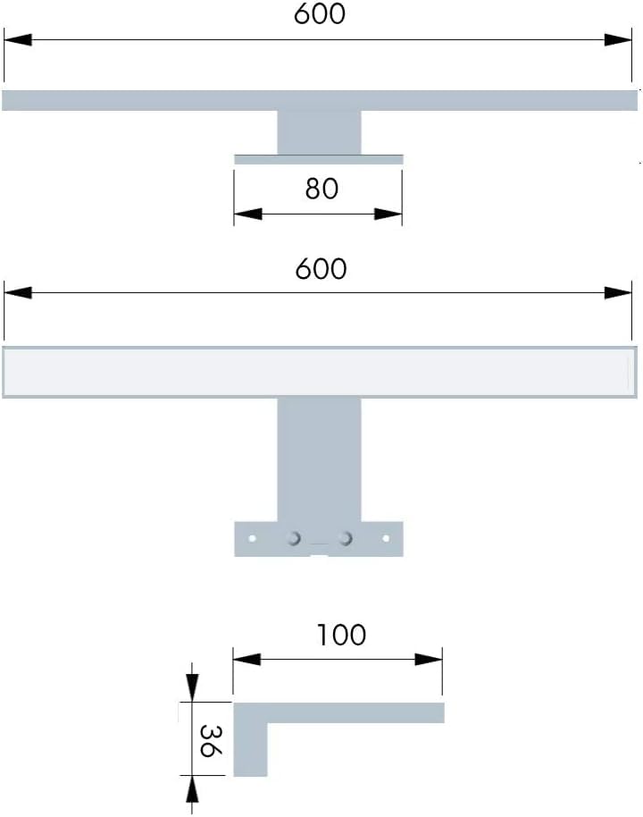 Luminaire LED Pour Miroir Salle De Bain - 800mm - Blanc Lumière Du Jour - IP44