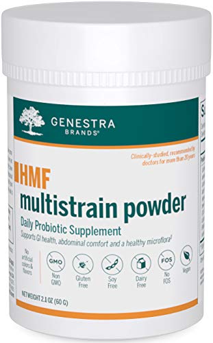 Genestra Brands HMF Multi Strain Powder | GI Health, Abdominal Comfort and Healthy Microflora Support | 2.1 Ounces