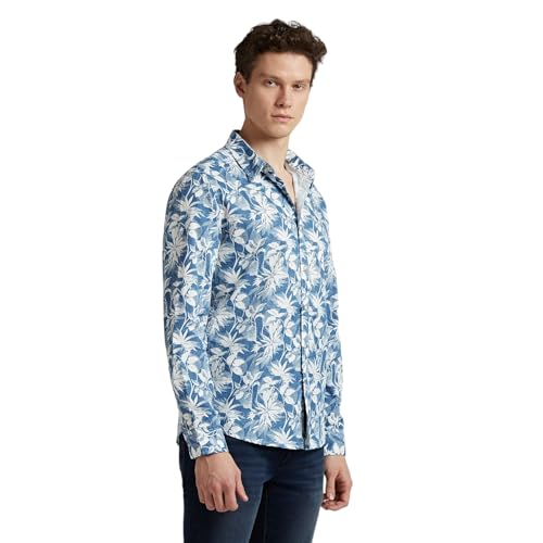 Image of Pepe Jeans Men's Casual Shirt | Trendy Printed Shirt for Men| Regular Fit | Full Sleeve | Available in Plus Size, Cotton