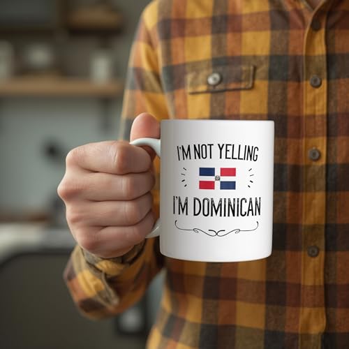 Taza de cerámica 11 oz con diseño bandera Dominicana miniatura 4