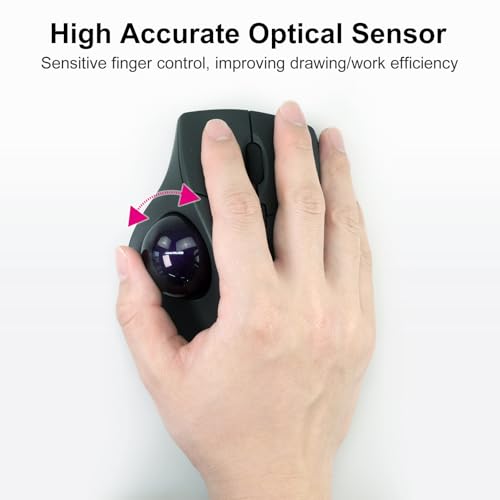 Image of SANWA 40mm /1.57in Trackball, Replacement Ball GMATB39, GMAWTB40, GMABTTB41, Kensington Orbit Fusion, and Other Compatible Trackball Mice, Glossy Purple