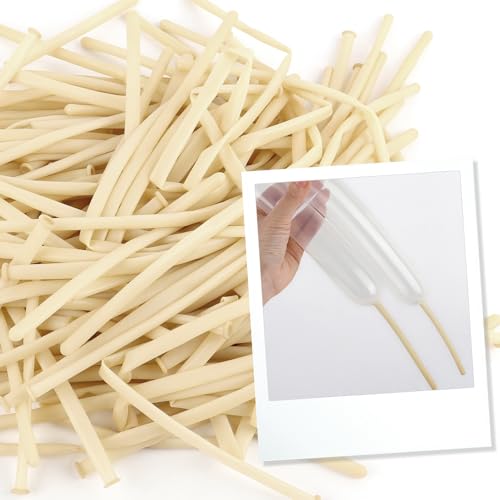 Image of 260 Balloons - Clear Long Balloons for Tying Balloon Arch & Balloon Ties | 100Pcs Clear Animal Balloons, Skinny Balloons for Tying, Long to Tie, Twisting, Modeling, Making & Birthday Party Decor
