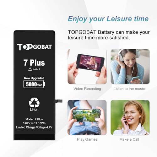 Batterie iPhone 7 Plus modèle A1784 bloc de remplacement 5000 mAh - 3