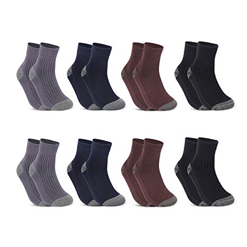 Conysan Antimicrobianos desodorantes calcetines funcionales de deportes para hombres, 5 pares (Cu-S)