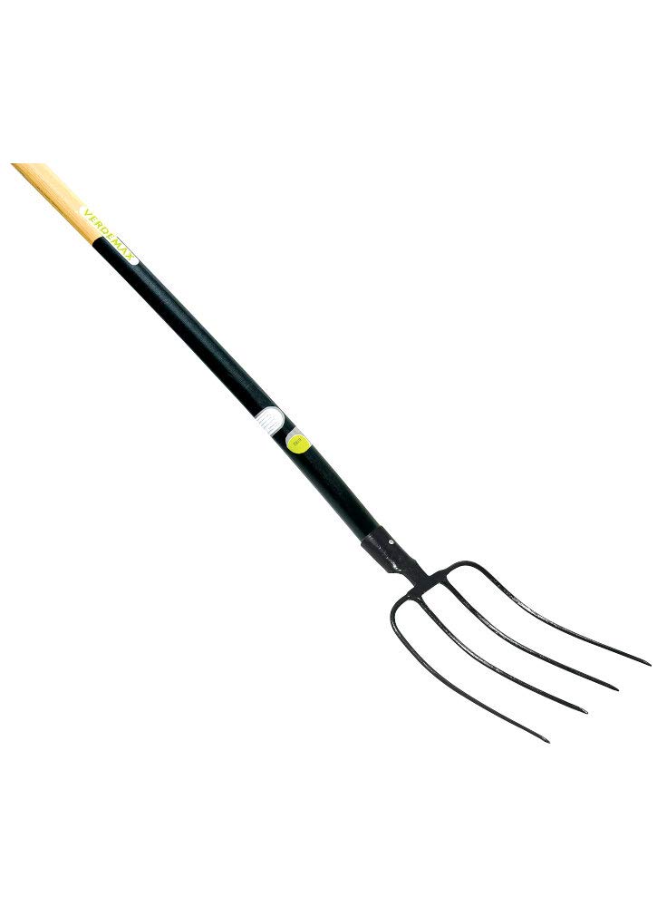 Verdemax 6177 140 cm 4 Dents Fourche avec Manche en hêtre FSC