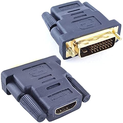 REY Adaptador HDMI Hembra DVI Macho 24 + 1 Cover