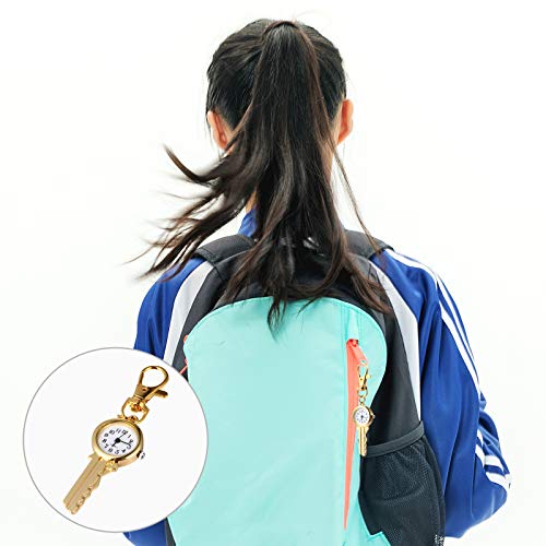 Relógio de Bolso de Silicone Relógio de bolso vintage quartzo chaveiro relógios redondos pingente po