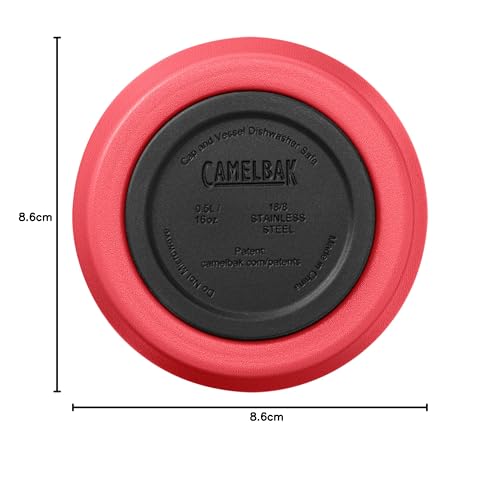Image of CamelBak Horizon 16oz Tumbler - Insulated Stainless Steel - Tri-Mode Lid - Wild Strawberry