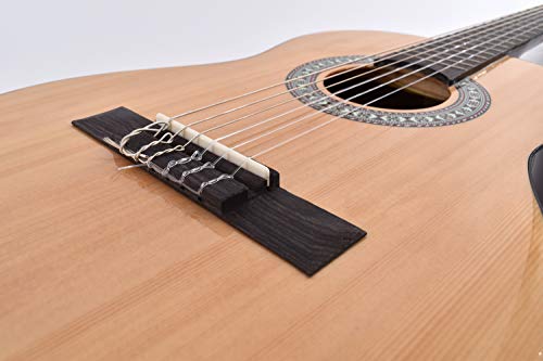 Voggy’s Kindergitarren-Set 1/2 - Gitarre für Kinder ab 6 Jahren im Komplettset mit Zubehör auch geeignet für Anfänger, natur