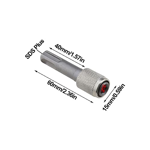 SG Store 2PCS SDS-Plus Drill Chuck Adapter 6.35mm 1/4 Inch Hex Socket Drill Holder Converter SDS Bit Adapter for Hammer Drills Light Picks - Image 4