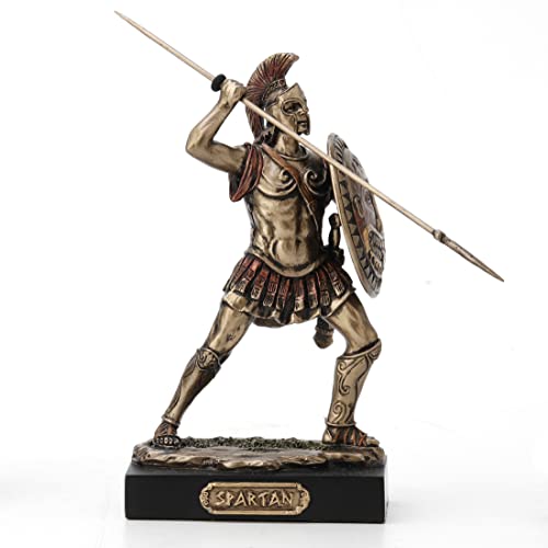 Veronese Design 4 7/8' Spartan Warrior Miniature Figurine Hand Painted Resin Statue
