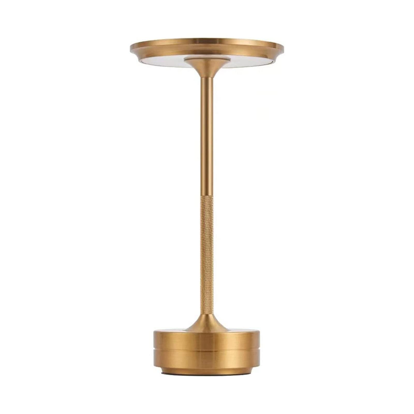 Hjlrr Gold Cordless Rechargeable Led Table Lamp, 2600Mah Lithium Battery 3 Color Touch Control Cordless Lamps For Tables, Portable Led Desk Lamp For Desk Bedroom Nursery Patio,