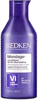 Redken Blondage Color Depositing Purple Conditioner For Blonde Hair - Tones & Moisturizes Brassy Hair