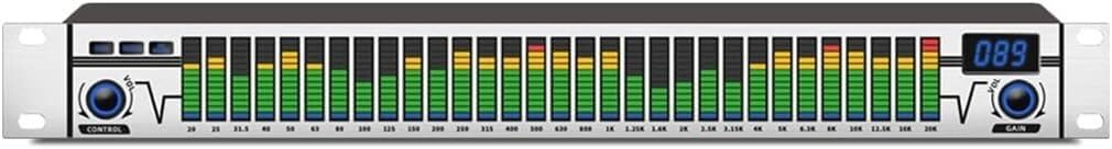 LNNW Ecualizadores Gráficos Ecualizador gráfico de 31 Bandas Ecualizador Digital de Audio Sistema de Sonido Profesional Ecualizadores Profesionales
