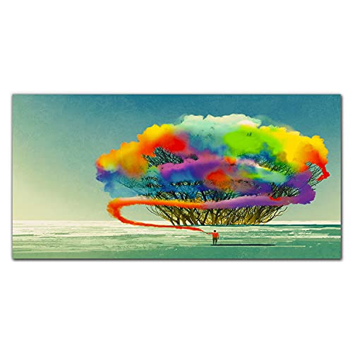 Photo sur verre arbre panoramique pour créer un salon nature et apaisant