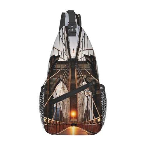 Sling Bag para Hombre Mujer Bolsa de Pecho Negras miniatura 1