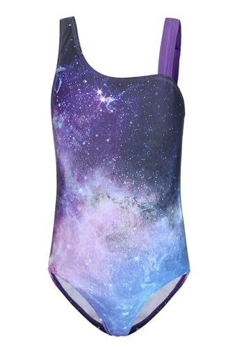 Girls One Piece Swimsuits Bathing Suit with Wide Straps Hawaiian Summer Swimwear for Girls 3-16 Years