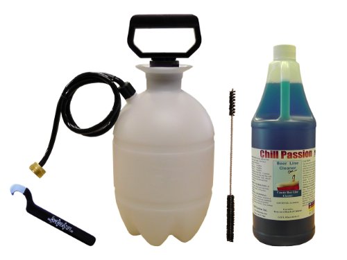 Tap and Draft Cleaning Kit with Caustic 32 oz Beer Line Cleaner