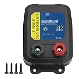 Electric Fence Charger PE2 – 0.10 Joule, 2-Mile/ 8 Acres Plug in Electric Fence Charger, for Dogs, Livestock, Squirrels, Chicken Coops,