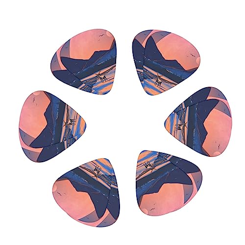 Lot de 12 médiators tendance et durables en forme de paysage hivernal pour guitare électrique et basse - Les Beatles, Paul McCartney, John Lennon, RIngo Starr, George Harrison Lot de 12 médiators tendance et durables en forme de paysage hivernal pour guitare électrique et basse – Image 3