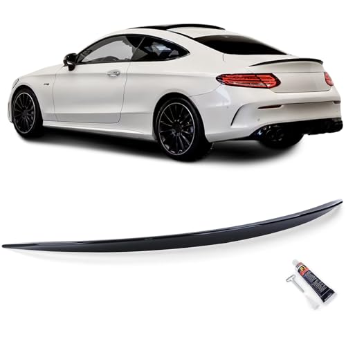 Heckspoiler Sport Lippe Schwarz Glanz mit ABE für Mercedes C205...