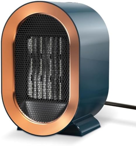 Calentador de Ventilador Cerámico, Calefactor Eléctrico de 1200W con 2 Modos de Calor, Calentador de Espacio de PTC Portátil 3S de Calentamiento Rápido para el Dormitorio Hogar, Azul