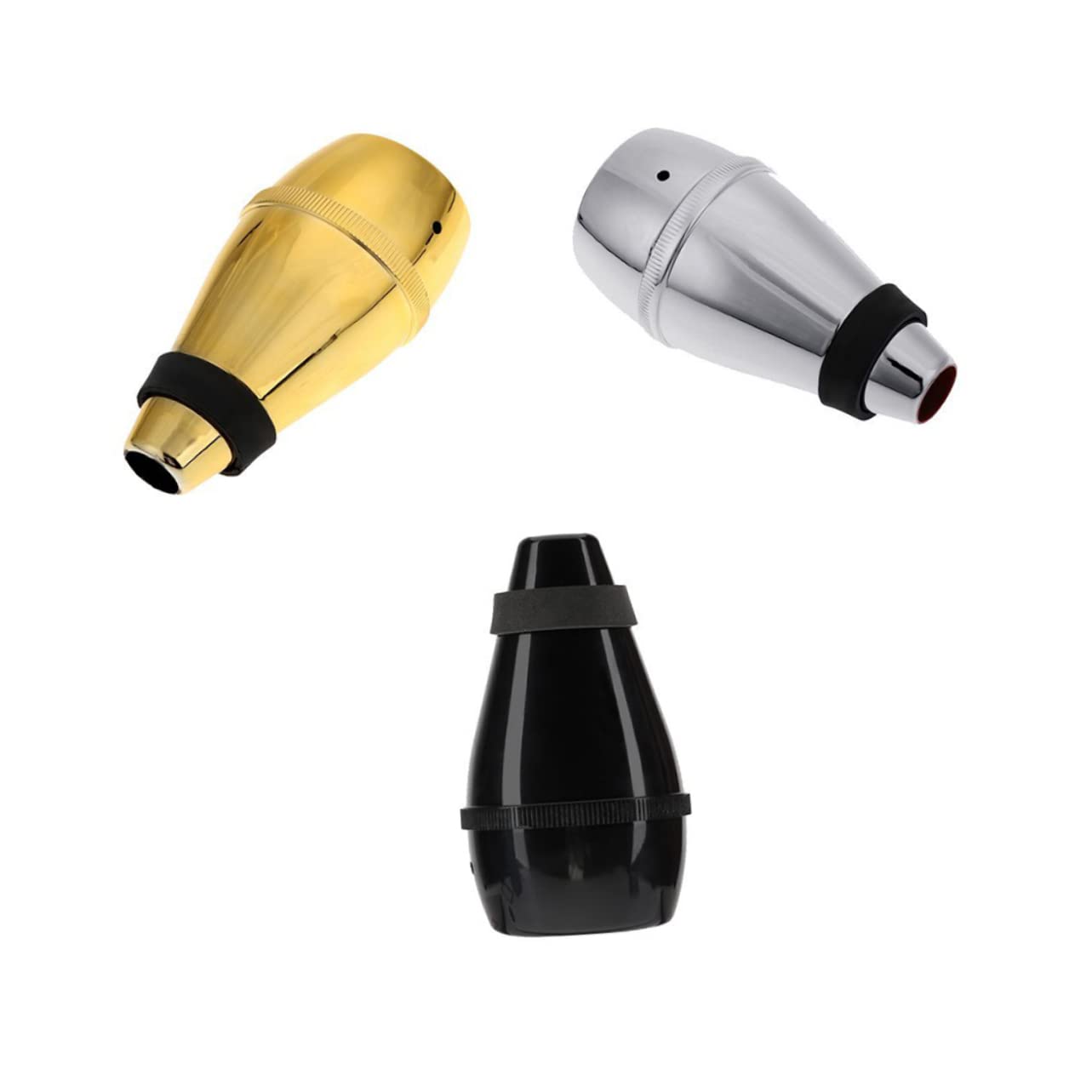 HANABASS Lightweight Black Plastic Trumpet Practice Mute Reduces Volume for Quiet Practice Sessions Compact for Musicians and Students