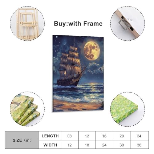 Toile premium de bateau à voile murale pour décoration sobre - 2
