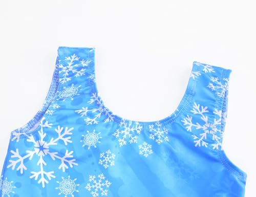 Image of TENVDA Girl's One Piece Swimsuit Sparkle Sleeveless One-Piece Bathing Suits Swimwear for Kids 2-12 Years Old