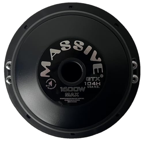 Image of Massive Audio GTX104H 10 inch | Subwoofer, Dual 4 Ohm