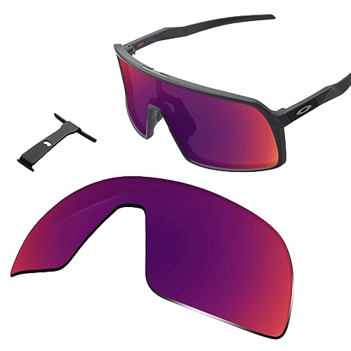 Image of 100% Precise-Fit Replacement Sunglass Lenses & Black Wicket for Oakley Sutro OO9406