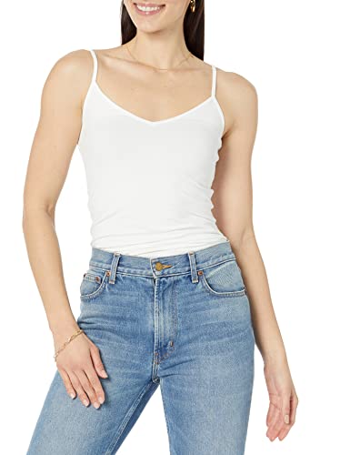 Image of Amazon Essentials Women's Slim-Fit V-Neck Cami, Pack of 4