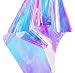 Emoyi Rainbow Glossy Clear Film Holographic Vinyl for Bag Patchwork DIY Window Film Arts Projects 17.7''x39''
