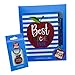 eBoutik- End Of Term Gift for School Teacher, Teaching Assistant, Best Teacher – A6 Notebook, Pen & Keyring Set – End of School Year Present From Students (Blue)