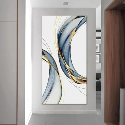 Art mural minimaliste pour décorer un grand mur de salon vide - 2