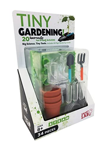 Smartlab toys tiny gardening with 20 enormously fun growing activities. Big science. Tiny tools.