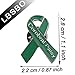 Cerebral Palsy Awareness Ribbon Pin Cerebral Palsy Awareness Month Gifts Green Ribbon Pin (Cerebral Palsy pin)