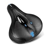 Selim Vazado Anatômico Gel Conforto Bike MTB Fita Refletiva