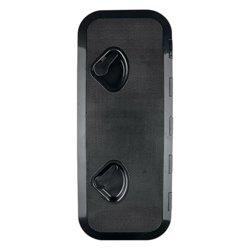 SEAFLO Marine Boat Deck Rectangular Access Hatch - 9.57 x 23.9 (243mm x 607mm) 180 Opening Lid Non-Skid Corrosion and UV Resistant 4-Year Warranty! (Black Standard)