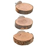 FONDOTIN 3pcs Wooden Ladder Parrot Toy for Cage Bird Training Ladder Parakeet Lovebird Hamster Accessory