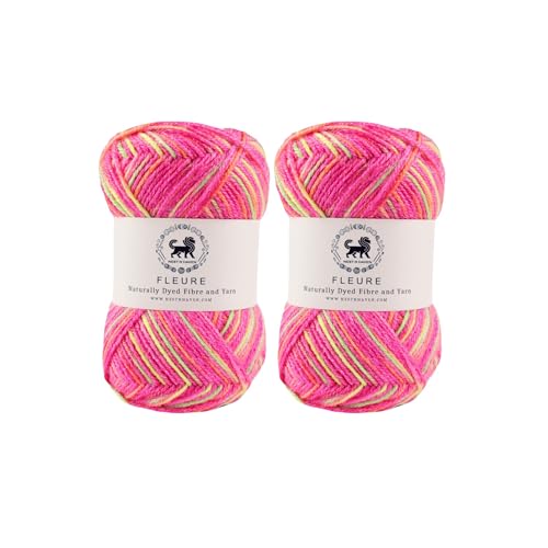 Image of Nestnhaven Acrowools Fleure Hand Knitting and Crochet Yarn. Pack of 1 Ball - 100gms. Shade no - NNHF (Multicolor22) | (200 Gm)