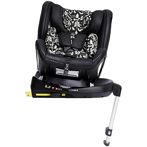 COSATTO Fotelik samochodowy All in All Rotate i-Size obracany o 360° – obracany o 360°, grupa 0+123, 0-36 kg, 0-12 lat, ISOFIX, ERF, ochrona przed ucieczką (sylwetka)